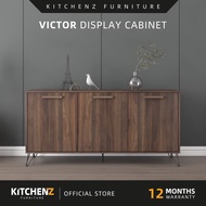 KitchenZ Victor Series 5Ft Display Cabinet With Door Kabinet Kasut Shoe Rack Cabinet Kasut Rak Kasut