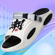 Slippers Sports Leisure Outdoor Wear One-Pedal Anti-Slip Thick-Soled Trendy Character Beach Outdoor 