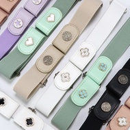 Free shipping, trendy lazy belt for women, versatile decorative belt for jeans, invisible seamless e