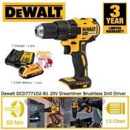 Dewalt DCD7771D2-B1 (1B1C) 13mm ( 3/8" ) 20V Brushless Cordless Drill Driver ( DCD7771D2 , DCD7771 ,