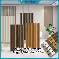 Estation - WPC Wallpanel (PREMIUM) PS Foam Grille Decorative Wall Panel Wood Motif Trim