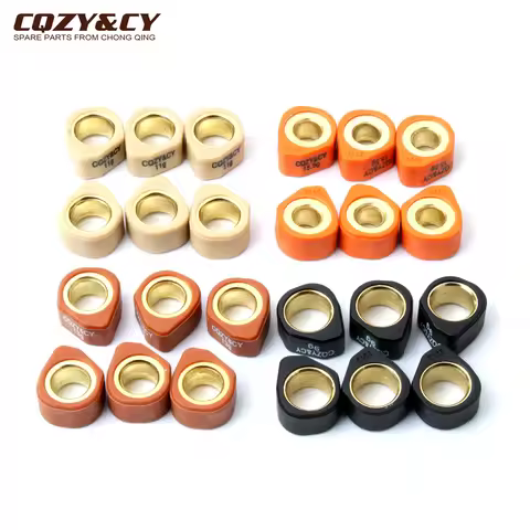 Scooter 6pc Roller Set / Variator Weights 20x12mm 9g 11g 13g 16g For Yamaha Cygnus R GTR BWS Vino X-