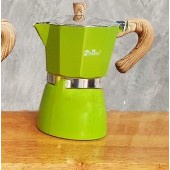 หม้อต้มกาแฟ โมก้าพอท Zboss Moka pot 6 Cup สีเขียว หม้อต้มกาแฟสด 6 คัพ กาต้มกาแฟ หม้อ moka pot กาต้มก