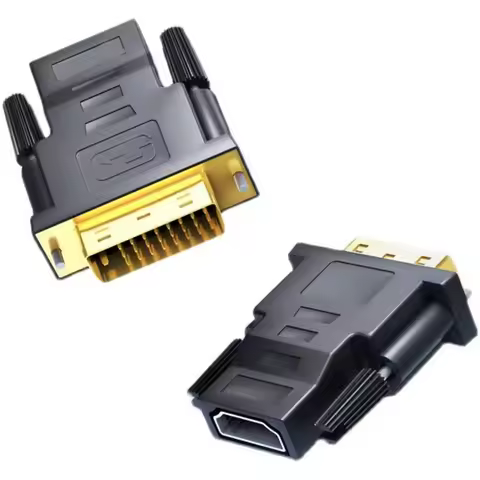 DVI 24+1 to HDMI-compatible Adapter Bi-Directional HDTV to DVI Cable DVI to HDTV Cable Converter For