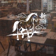 Chinese new Year 2026 year of horse cutting sticker, chinese new Year glass sticker, chinese new Yea