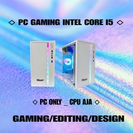 PC GAMING FULLSET CORE I5 SSD 120 GB RAM 8 GB HDD 500 GB VGA 4 GB GT 730 DDR3 MONITOR 19 IN FREE U