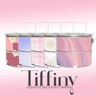 [PRE-ORDER] Pastel Tiffin Food Carrier Mangkuk Tingkat Doorgift Gift