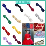 POOP Chinese Tang Shirt Button Pipa Shape Cheongsam Fastener Button DIY Knot Button