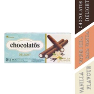 Wafer Rasa Coklat & Vanilla - Chocolatos Delight - Wafer Roll - 90g