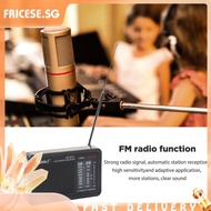 [fricese.sg] Mini AM/FM Radio AA Battery Powered Full-wave Band Emergency Radio Receiver