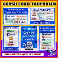 ∏ ♞ Tarpaulin Banner Gcash Cash in Cash out Load and Bills