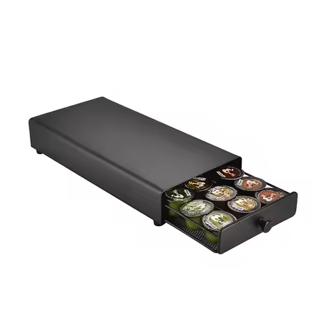 Coffee Capsules Drawer Organizer Practical Coffee Pod Holder Rack Storage Drawer for LAVAZZA Shelves