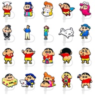 8/10mm Crayon Shin-Chan Straw Cap Watermelon Cheese Patch Straw Cap Straw Cap Stanley Food Grade CIA