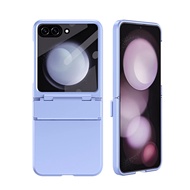 Case Flip Leather Protector Samsung Galaxy Z Flip 5 Z Flip 4 Z Flip 3 5G Hardcase Matte Cover Full P