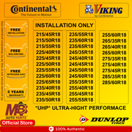 Continental - Dunlop - Viking _ Rim 18 inch Tire [100% ORIGINAL] INSTALLATION 1-3 DAYS ]