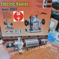 ARMATURE ANGKER 3607 MESIN HAND TRIMMER MINI PROFIL ROUTER 1 PER 4