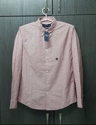 全新正品Abercrombie & Fitch (AF)Fit合身純滿版花卉長袖襯衫M