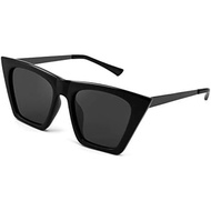 FEISEDY Vintage Polarized Square Cat Eye Sunglasses Women Trendy Fashion Cateye Polarized Sunglasses