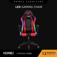 Gtgamez Led Lighting Gaming Chair with RGB Ergonomic Backrest + Pillow GMZ-GC-YG-721RD-LED