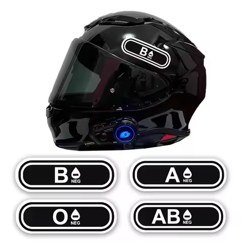 1PC Blood Group Scooter Stickers Waterproof for Motorcycle Helmet Fuel Tank Vinyl Decals for Honda Y