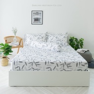 Darling Mattress ที่นอนดาร์ลิ่ง ชุดผ้าปู รุ่น NANOTECH ลายLeaf (NANOTECH Bedsheet set no duvet) (ไม่