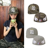 AEAE Korean Hat Embroidered Camouflage Wings Letter Baseball Cap Casual All-Match INS Influencer Sun