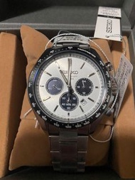 佐敦門市 精工 Seiko Chronograph SBPY165 Tachymeter tachymaster 熊貓 Panda 光動能 太陽能 熱賣 人氣 白面 黑白 鋼帶 Solar 測速 一年