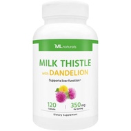Milk Thistle & Dandelion Extract – 250mg Milk Thistle, 100mg Dandelion Root (Per Serving) 120 Capsul