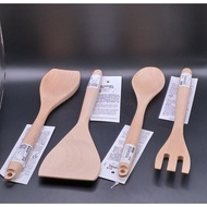 IKEA RORT Solid Wood Wok Spatula , Wok Spoon , Turner , Pan Spoon, Salad Ford
