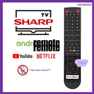 Compatible Sharp GB238WJSA Sharp Android Smart UHD TV Remote Control Smart TV Remote Sharp Android