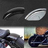 For Harley Sportster Iron XL 883 1200 72 48 Motorcycle Short Flat Rear Fender Mudguard Cafe Racer Bl