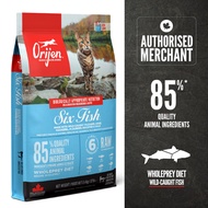 ORIJEN Freeze-Dried Infused Cat Six Fish Dry Cat Food 1.8kg & 5.4kg