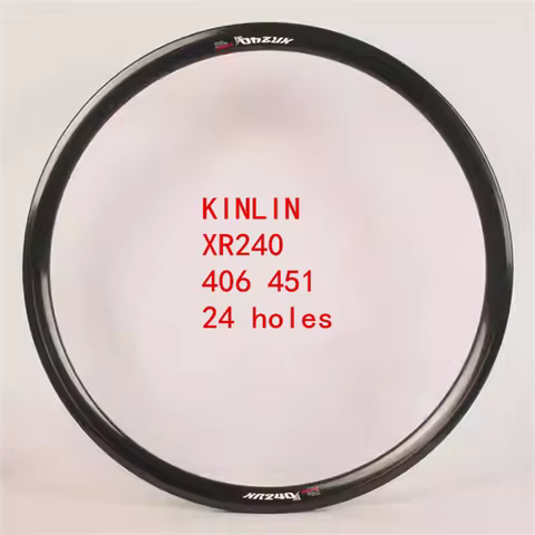 2pcs Taiwan Kinlin XR240 20-inch Bicycle Rims 406/451 D-Brakes V-Brakes Compatible Cycling Wheel Rim