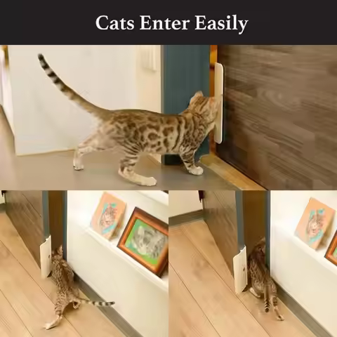 1Pc Cat Free Pet Gate Dog Door Opening Control Entry Exit Direction Pet Supplies