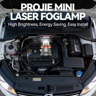 WHITE MINI LASER CAR PROJECTOR H11 H9 H16 H8 HB4 PAIR YELLOW FOGLAMP CONTENTS 2 PCS PROJECTOR