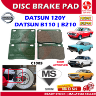 S2U Disc Brake Pad Front Nissan Datsun 120Y B110 B210 B310 Brek Pad Depan Kereta C1005