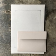 信紙組/甜蜜回憶相框/活版印刷/水泥灰信紙/水泥灰信封