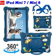 For iPad mini (2024) A17 Pro 8.3" A2995 A2996 A2568 iPad mini Mini 6 A2568 A2569 Case 360 Degree Rot