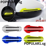 POPULAR 2PCS Reflective Car Sticker Universal Rearview Mirror Motorcycle Safety Warning