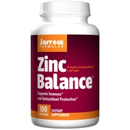 Zinc Balance, 15 milligrams, 100 Capsules. Pack of 1 Bottle Jarrow Formulas Zinc Balance, 15 milligr