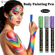 Wishlistforyou 10-Color Face Body Paint Set Body Painting Pen Temporary Tattoo Pen Makeup For Kids H