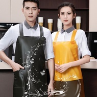 [chilala] Beef Tendon Strap Waterproof Oil-Proof Apron Lengthened Extra Large Kitchen Dishwashing Aq