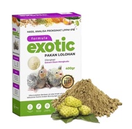 Formula bubur Exotic 400 gram pakan lolohan untuk anakan burung love bird / Parkit / Falk / Macau /