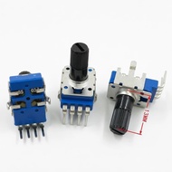 2PCS RK11 4-pin Mono B10K B20K B50K B100K Amplifier Volume Rotary Potentiometer Flower Shaft 13mm