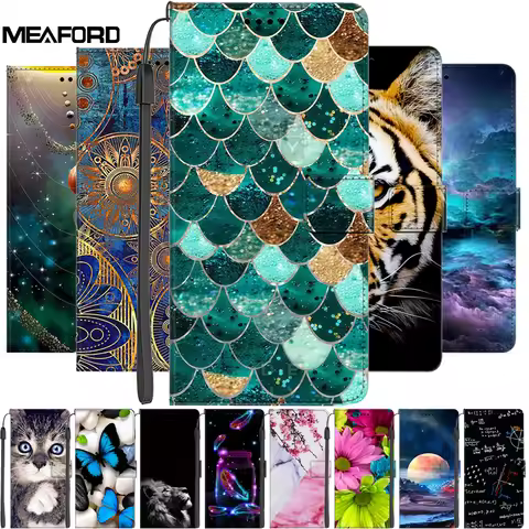 Flip Leather Cases For Honor X8 X7 2022 Cover Huawei P20 P30 Lite Pro Wallet Stand Card Cat Covers F