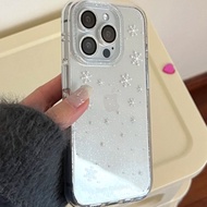Samsung S24Ultra Flash Snowflake S23/S22/S21 Phone Case A54/A55 All-Inclusive Note10+Soft F52