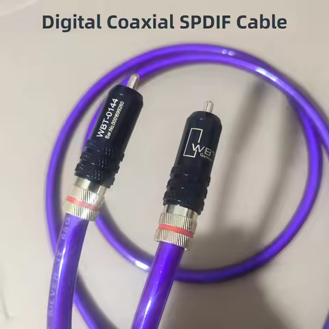 Van Den Hul VDH IT65G Digital Coaxial DAC SPDIF silver cable amplifier decoder RCA line Stereo TV Au
