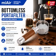 Bottomless Portafilter 51mm miAir for Delonghi EC685 EC680 EC785 Espresso Coffee Filter Stainless St