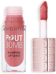 Revolution, Pout Bomb Plumping Lip Gloss, High Shine, Rich Glossy Pigment, Infused with Vitamin E, K