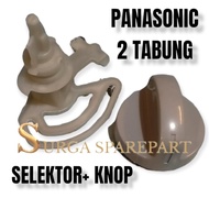 [1 set] Knop kenop mesin cuci panasonic 2 tabung + selektor selector drain mesin cuci panasonic